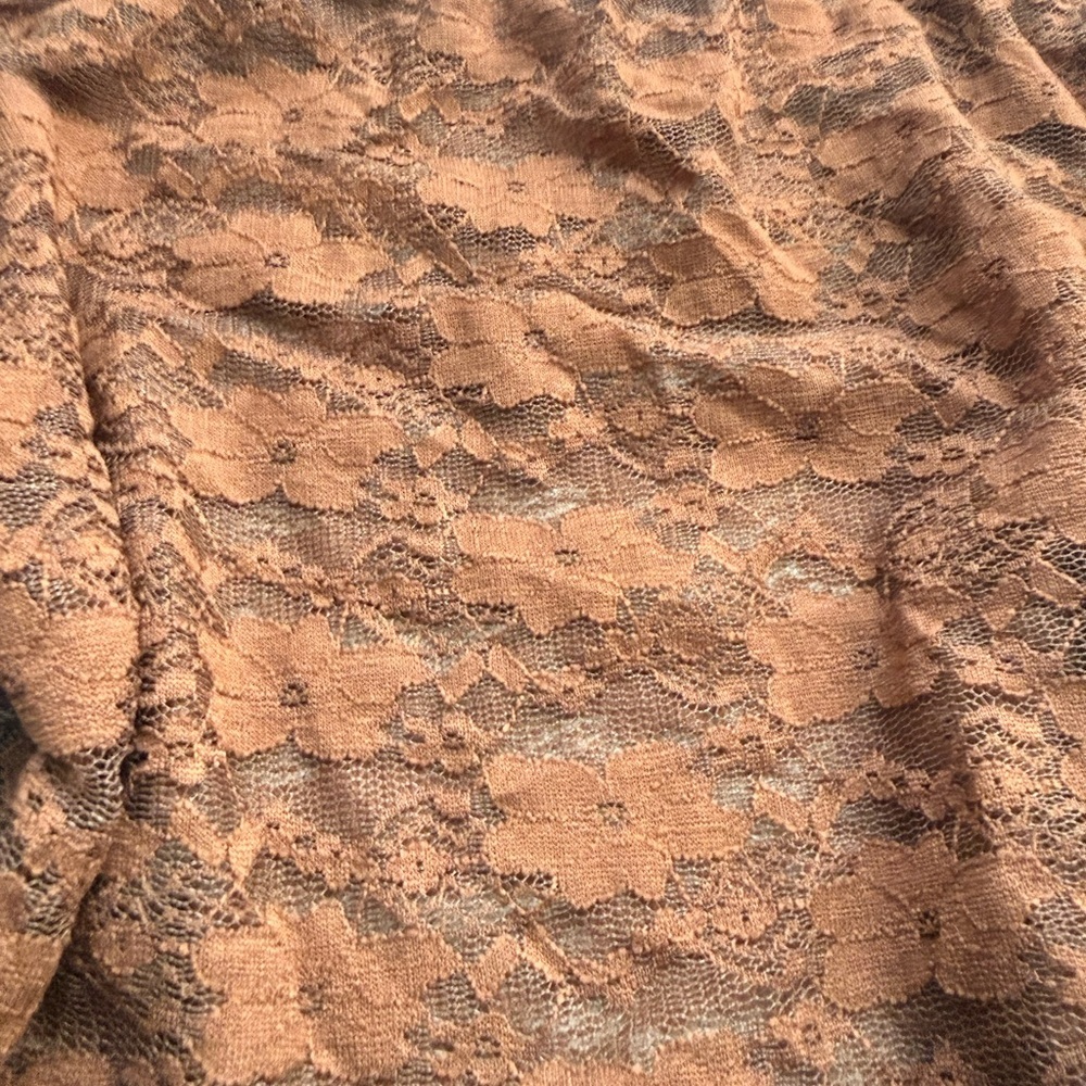 Brown Lace Women Top - Picture 2 of 4